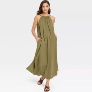 UNIVERSAL TREAD Women Scoop Back Maxi Shift Dress | XS